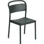 Muuto Linear Steel Side Chair Dark Green
