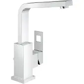 GROHE Eurocube Mitigeur de lavabo EcoJoy bec haut bonde à tirette chromé - 2313500E