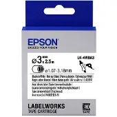 Epson LK-4WBA3 ruban thermorétractable - noir sur blanc 3 mm (d'origine)