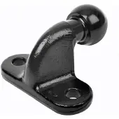 Proplus Attelage de remorque à angle droit, noir