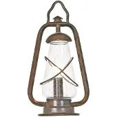 Elstead Lighting Lampe d'extérieur sur socle, finition bronze antique, E27, 60 W, Miners Elstead