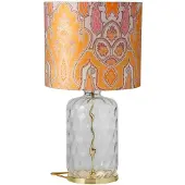 Ebb & Flow Pillar Base Lampe de Table Gold | Clear Dimples Gold E27IP20
