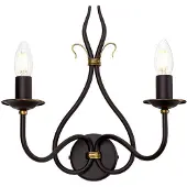 Elstead Lighting Applique murale rustique Windermere, couleur rouille dorée, 2xE14x60W, métal, dimensions : 36,5 x 33,7 x 16 cm, IP20, Elstead