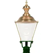 Ks Verlichting Lampe lanterne nostalgique Hoorn M29 vert avec teinte cuivrée