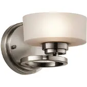 Kichler Applique murale LED Elstead Aleeka G9, étain classique