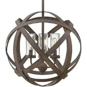 HINKLEY Lampe d'extérieur suspendue vintage en fer E14 40W Carson