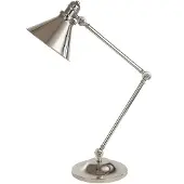 Elstead Lighting Lampe de bureau rétro Provence nickel poli Elstead