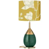 Ebb & Flow Lute Base Lampe de Table Ø: 22 cm | Ivy Green | Gold E27IP20