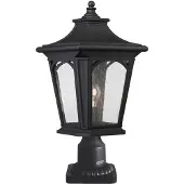 Elstead Lighting Lampe d'extérieur sur pied, noire, E27, 60 W, Bedford