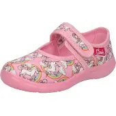 Beck Pantoufle 'Rainbow' nude / citron vert / vert clair / rose / blanc