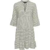 Vero Moda Robe d’été 'HELI' beige / gris