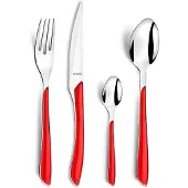 Amefa Eclat set de couverts 24 pièces rouge
