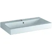 Geberit iCon lavabo 750x485mm avec robinetterie, avec vidage, blanc