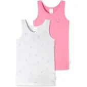 Schiesser Maillot de corps rose / blanc