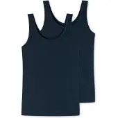 Schiesser Maillot de corps 'Uncover' bleu foncé