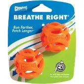 Chuckit! Balle Chuckit! Breathe Right Fetch Ball pour chien - taille M : 6,5 cm de diamètre