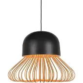 Forestier Suspension , Anemos, dimmable, Noir, Salon / séjour, Bambou, Design