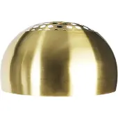 QAZQA Abat-jour rond en acier laitonné pour lampadaire arc XXL
