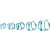 Flamingo Harnais Ziggi turquoise, taille : XS / largeur : 10 mm