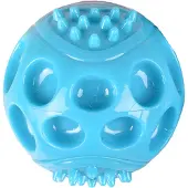 Flamingo Jouet Balle Wido Squeak. Bleu ? 8 Cm. En Tpr. Pour Chien.