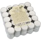 Papstar 13302 Bougie de cire ronde (e) (100 pcs)