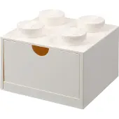 LEGO Brique 4 tenons avec tiroir - blanc