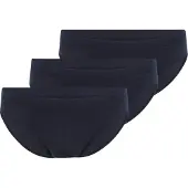 Schiesser Slip '3-Pack Uncover' bleu foncé