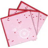 Haza Serviettes de Table Princesse 20 pièces 25 x 25 cm