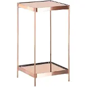 Beliani Table D'appoint Alsea Effet Miroir Cuivré