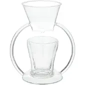 Leonardo 029764 Cafetière manuelle indépendante 0,25 l 1 tasse Marron Transparent 0,25 l Café moulu Marron transparent
