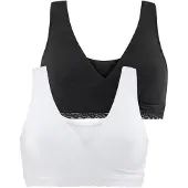 Petite fleur Soutien-gorge noir / blanc