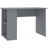 vidaXL Bureau gris 110x60x73 cm bois composite