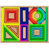 Goki - Jeu de construction Arc-en-ciel 38 pièces