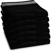 DDDDD Torchon DDDDD Africa Black (Set de 6)