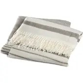 Damai Plaid Damai Hamam Gris Acrylique