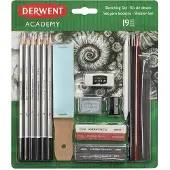 Derwent Crayon graphite Sketching Set 6 pièces (2B, 4B, 6B, B, H, HB, 6x)