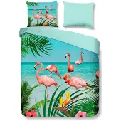 Muller Textil Housse de couette FLAMINGO 240x200/220 cm
