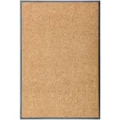 vidaXL Paillasson lavable Crème 60x90 cm