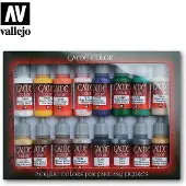 Acrylicos Vallejo Vallejo Coffret De 16 Pots De Peinture Acrylique Couleurs Assorties-