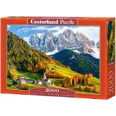 Castorland Puzzle Église de Sainte-Madeleine, Dolomites - 2000 pièces