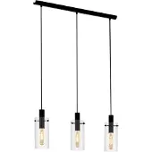 Eglo (97367) HL/3 3xE27 60W SCHWARZ/KLAR MONTEFINO