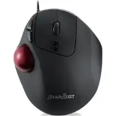 Perixx PERIMICE-517 - Souris - ergonomique - pour droitiers - laser - 7 boutons - filaire - USB - noir