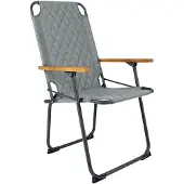 Bo Camp Chaise de camping pliable Jefferson Vert gris