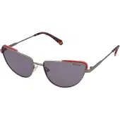 Polaroid Lunettes de Soleil PLD 6129/S 57/17/145 YY5 RUTHENIUM VIOLET STAINLESS STEEL WOMAN PLD SUN PLD 6129/S YY5 57 17 145