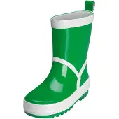 Playshoes Bottes en caoutchouc vert / blanc