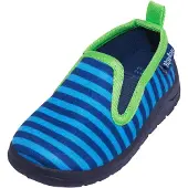 Playshoes Pantoufle 'Ringel' marine / bleu ciel / citron vert