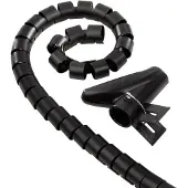 Hama Tube pour faisceau de câbles, 2m, 25mm, noir