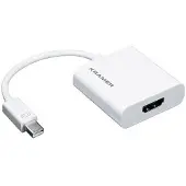 Kramer ADC-MDP/HF/UHD : câble vidéo et adaptateur Mini DisplayPort vers HDMI Type A (standard), couleur blanche