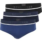 Schiesser Slip bleu marine / bleu foncé / noir / blanc