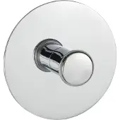 Wenko 18767100 turbo-loc crochet 1 tête chrome